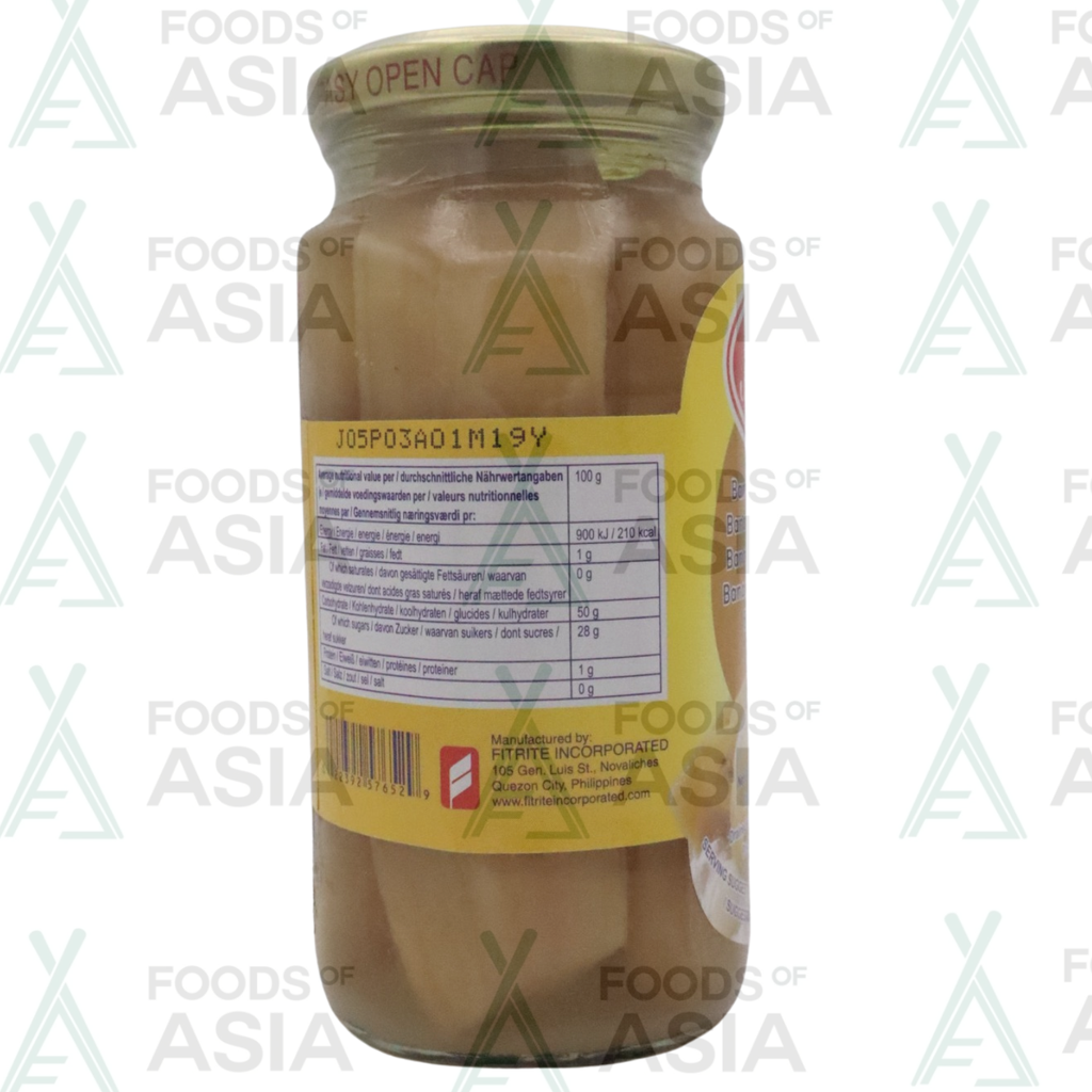 Monika Saba (Sweet Banana) in Heavy Syrup 340g