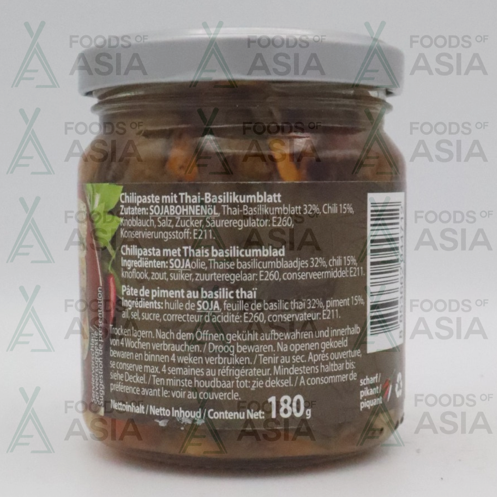 Flying Goose Chilipasta met Basilikumblaadjes 180g