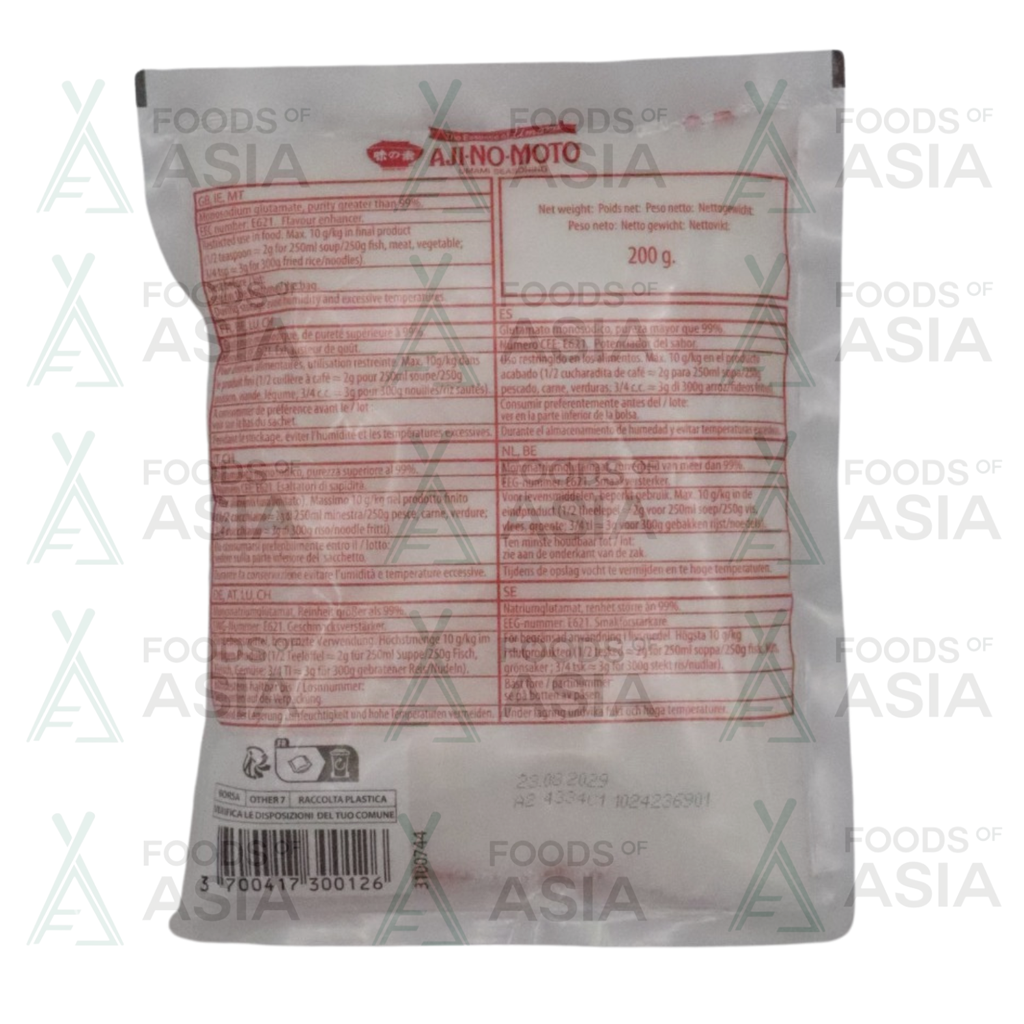 Ajinomoto Brand MSG Natriumglutamaat 200g