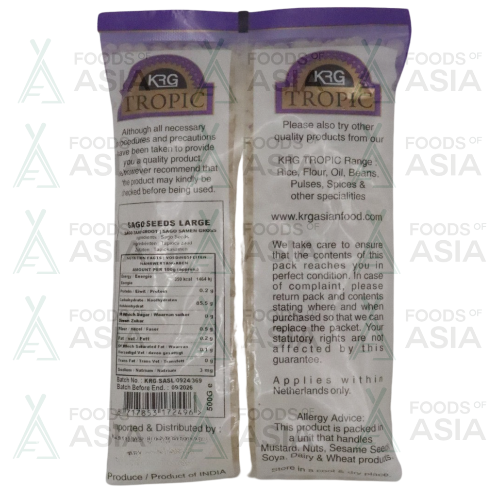 KRG Sago Seeds Large 500g