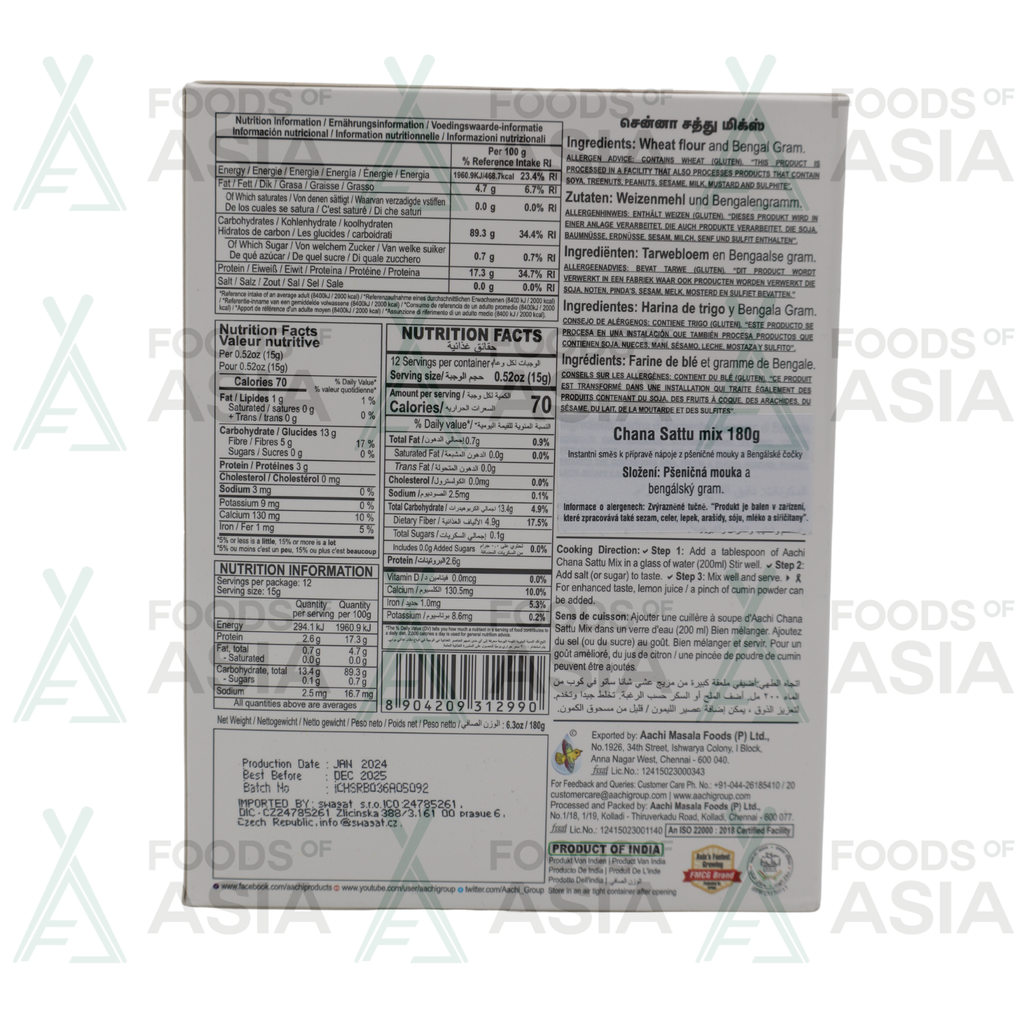 AACHI Chana Sattu Mix 180g