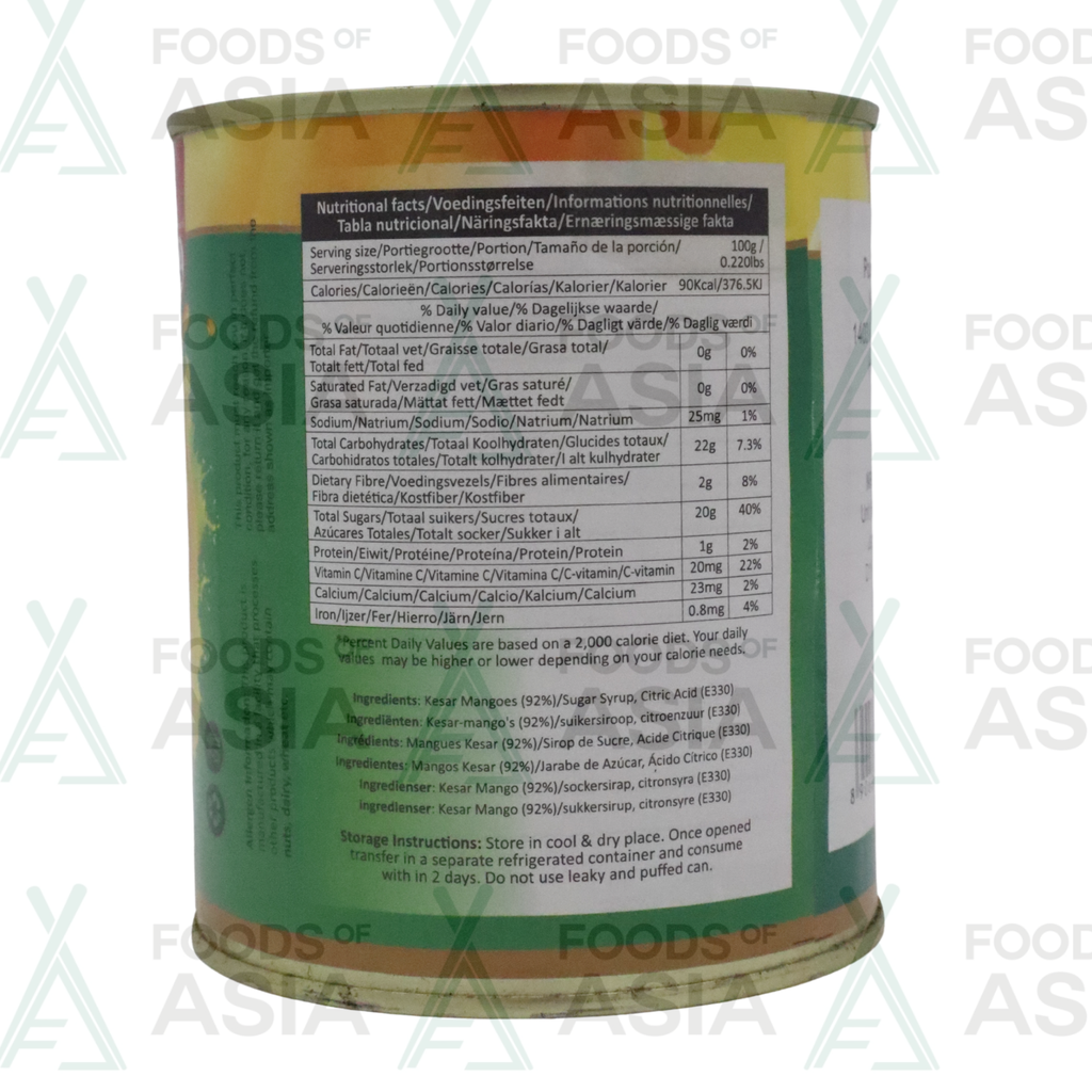 NITYA KESAR MANGO PULP SWEETENED CAN 850G