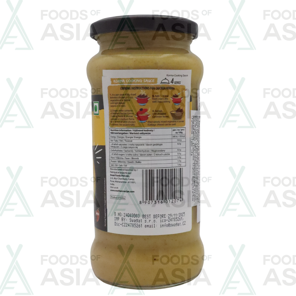 Mother's Korma Sauce 400g
