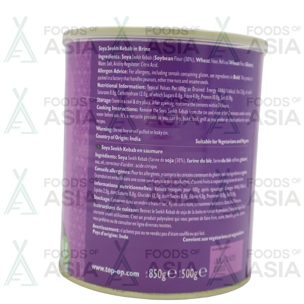 Topop Soya Seekh Kebab 850g