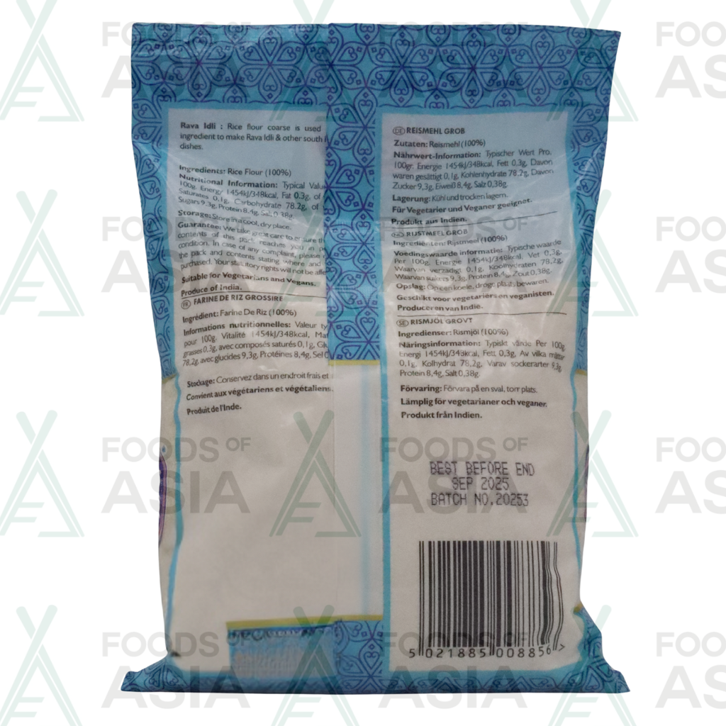 Topop Rava Idli Rice Flour Coarse 500kg