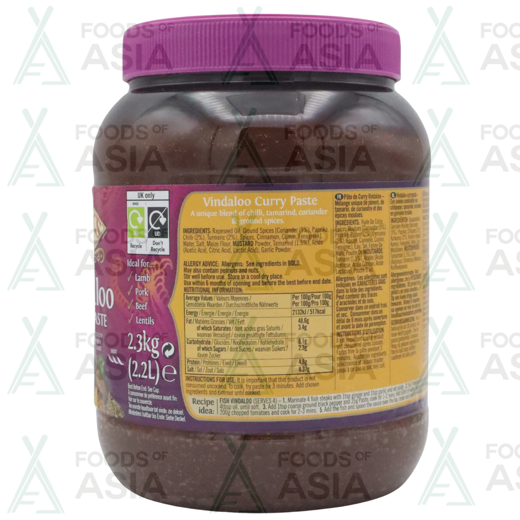 Patak's Paste Vindaloo 2,3kg (BIG PACK ) MHD Bis