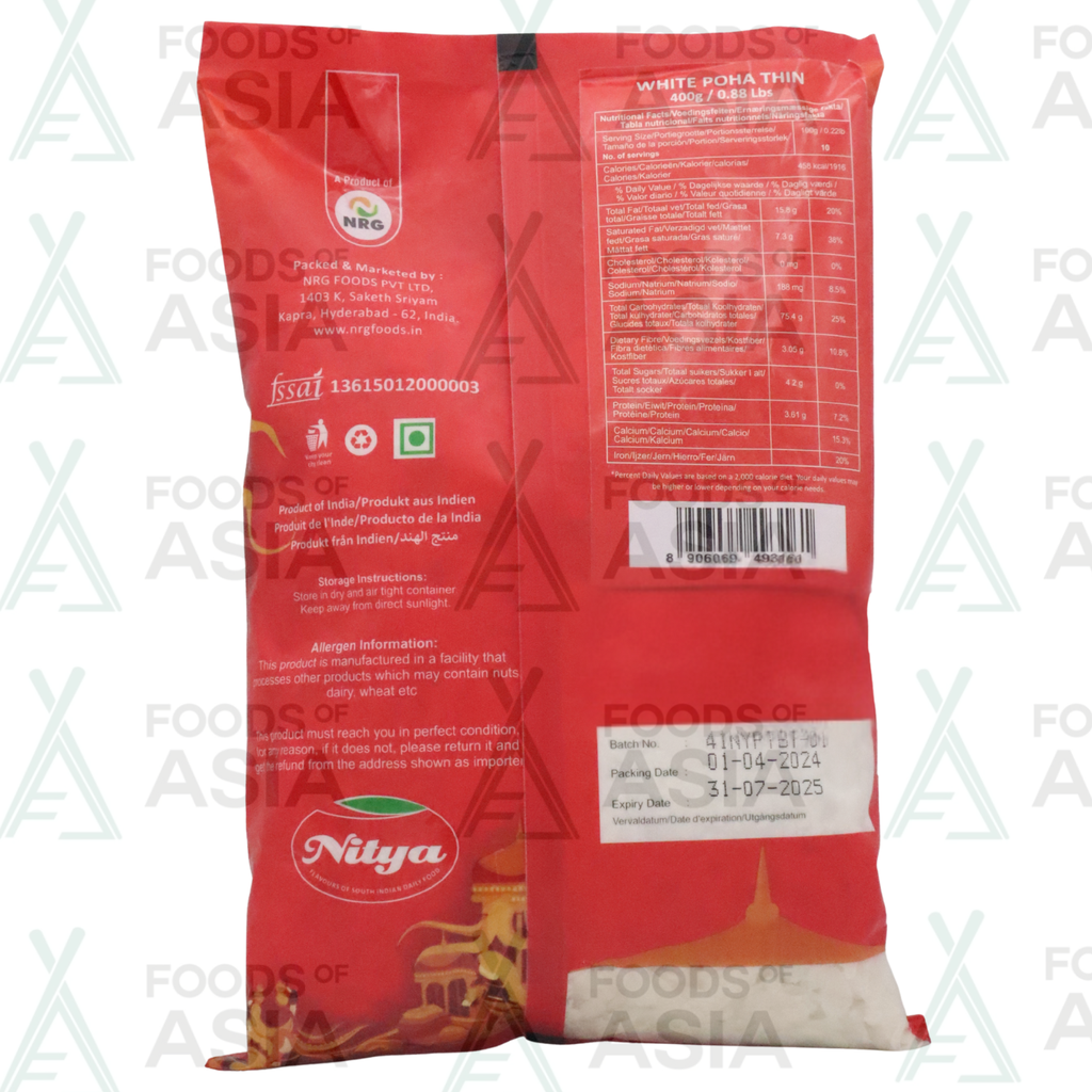 NITYA rice flakes thin 400g