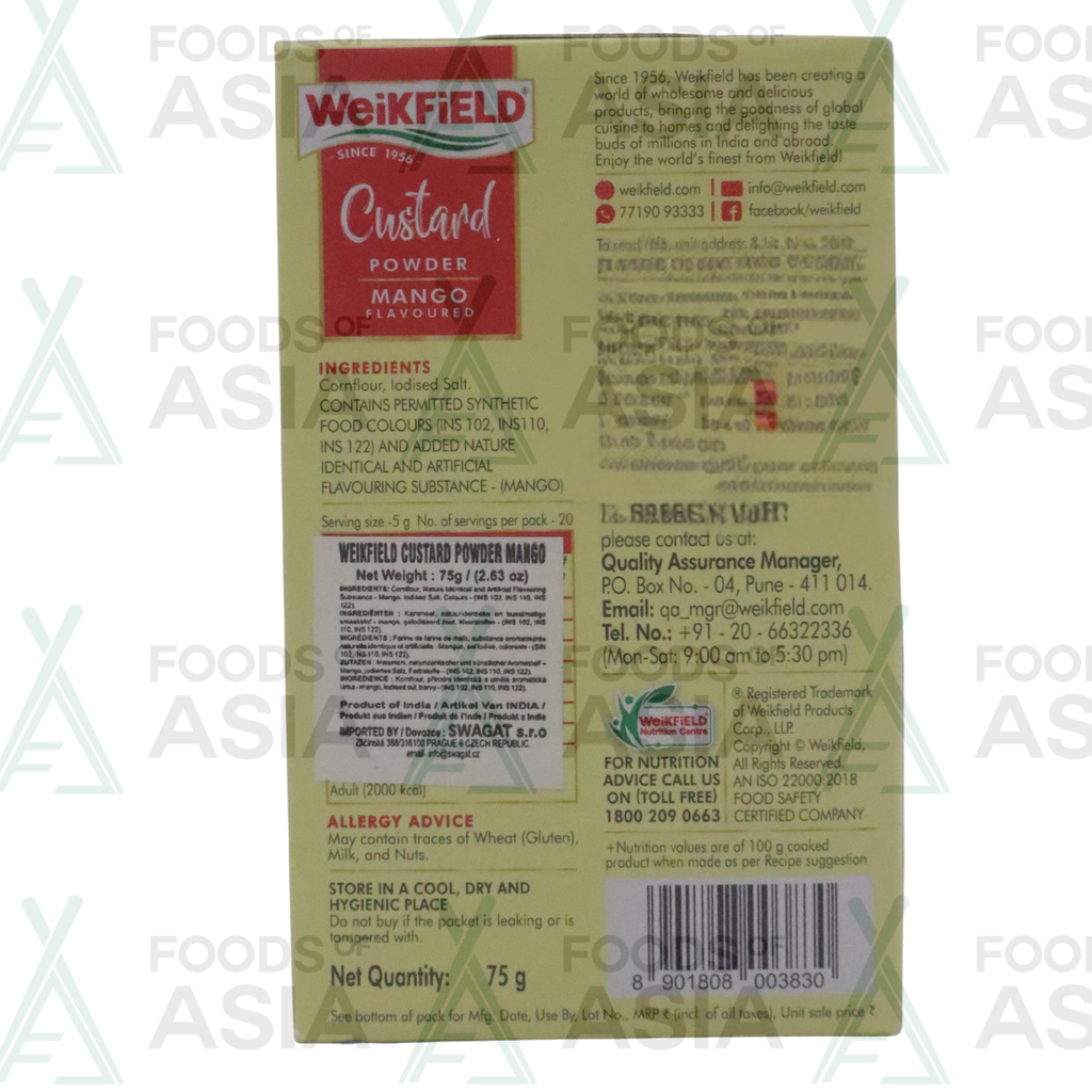 Weikfield Custard Mango Powder 75g
