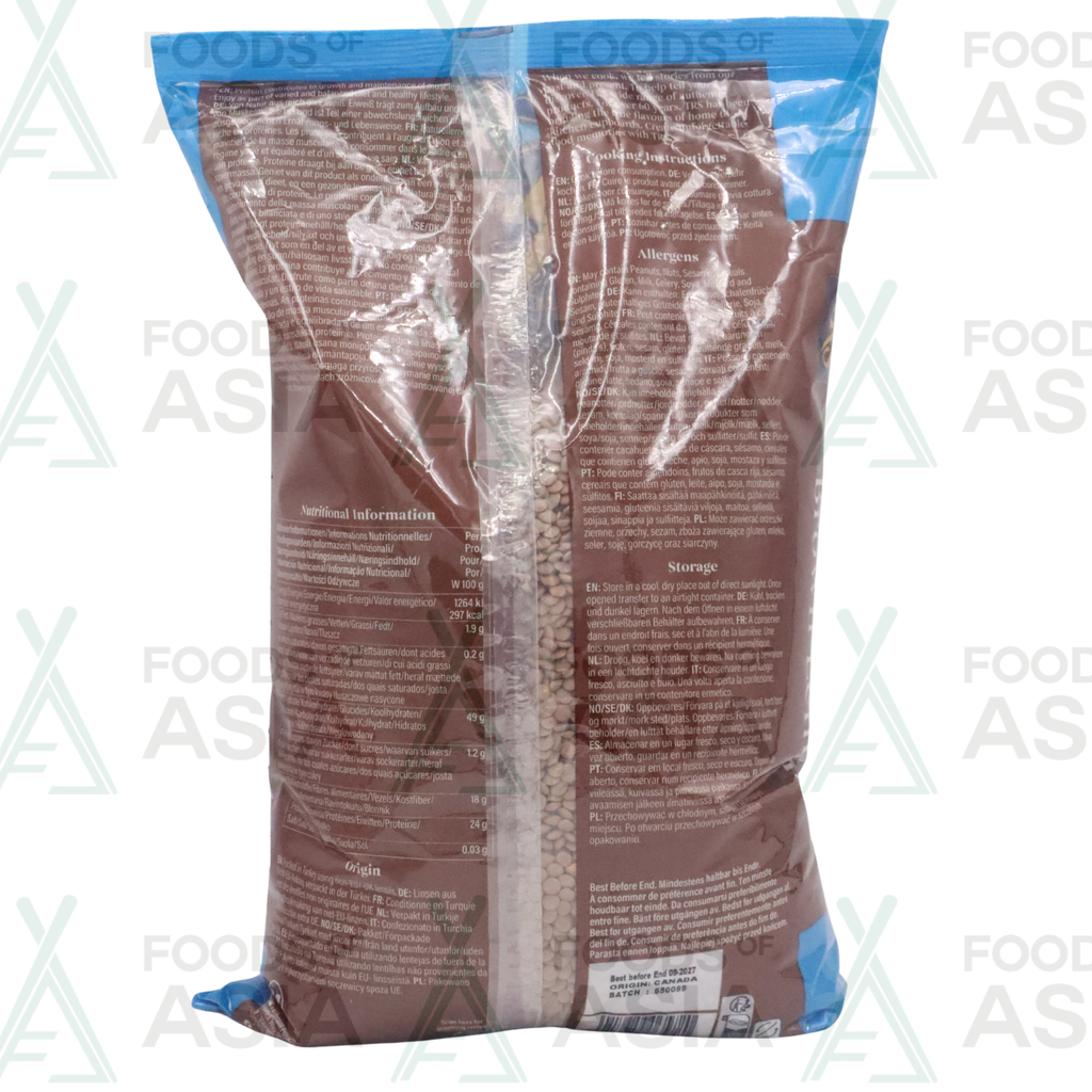 TRS LENTILS BROWN WHOLE 2KG