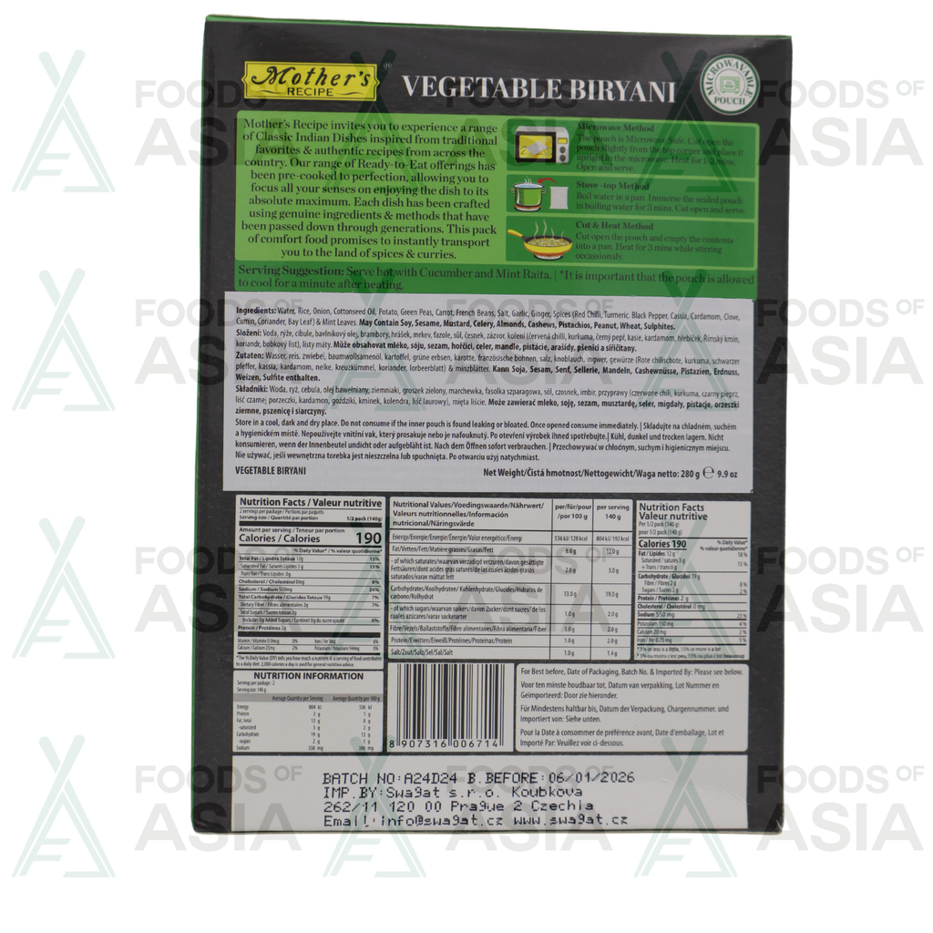 Mother's Recipe VEG Viryani 280g
