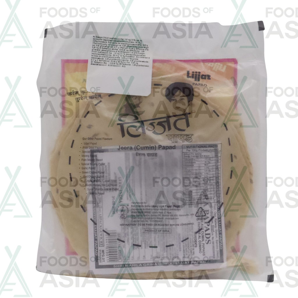 Lijjat Papad Jeera 7'' 200g
