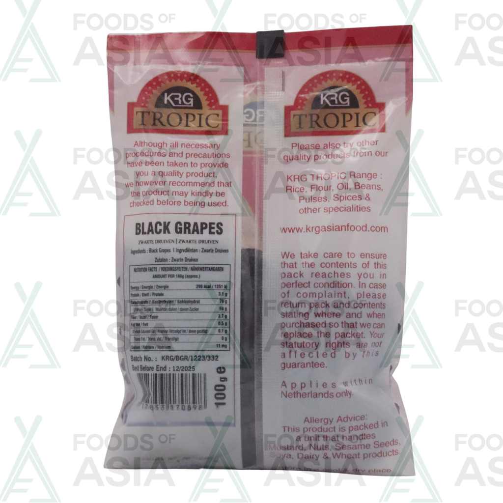 KRG Black Grapes 100g