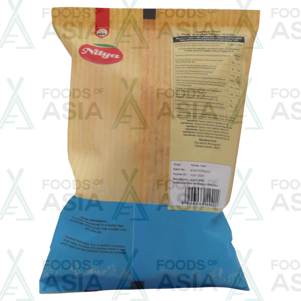 Nitya Tapioca Chips 150g