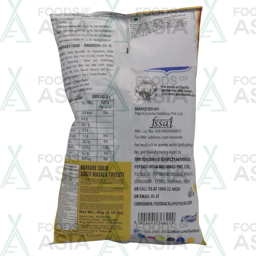 Kurkure (SP) Solid Masti Masala Tweesty 60g