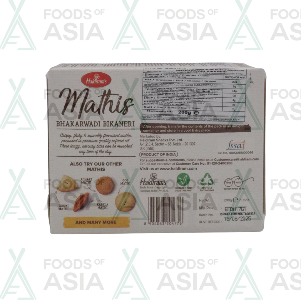 Haldiram's MATHI - BHAKARWADI 200g