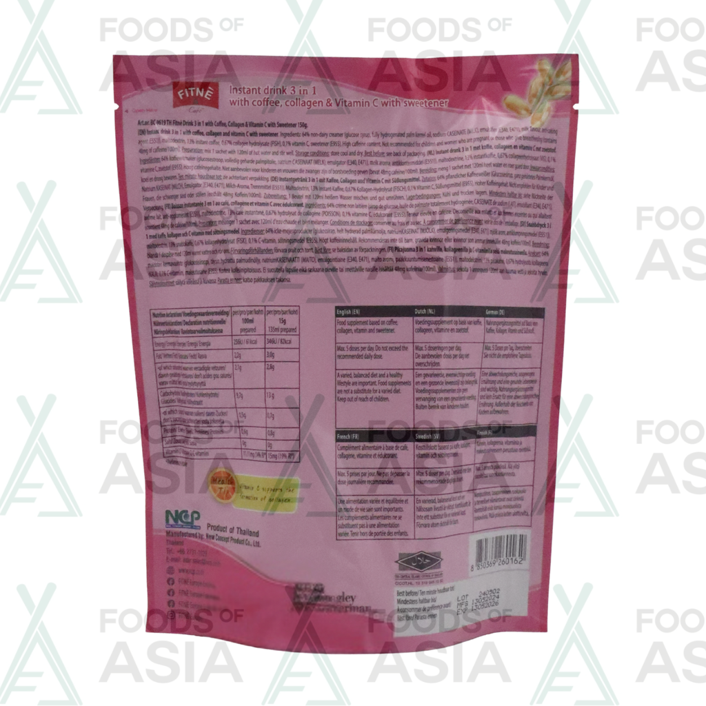 Fitnè Diet Coffee 3 in 1 with Collagen & Vitamin C 150g