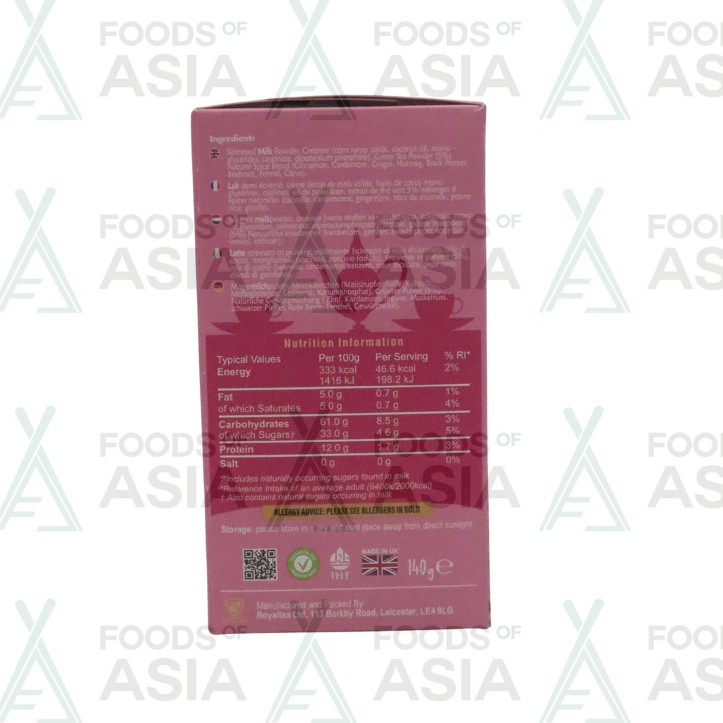 ROYAL CHAI KASHMIRI PINK TEA UNSWEETENED 140G