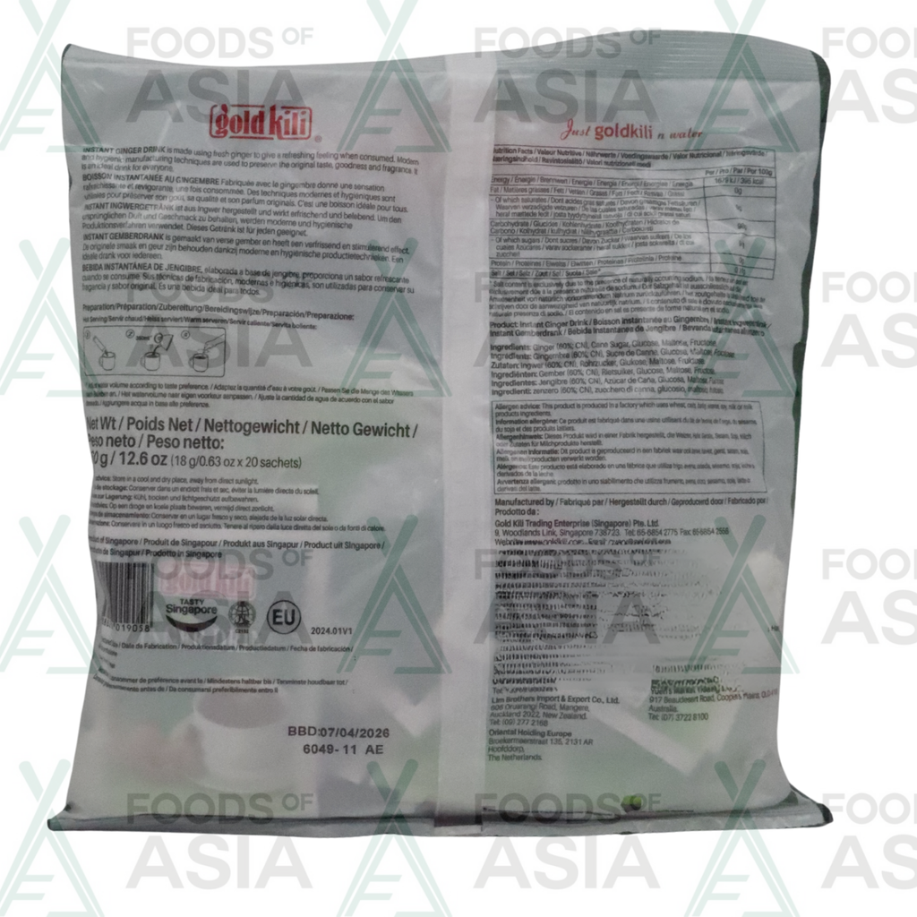 GOLD KILI INSTANT GINGER DRINK (SAC) 360G
