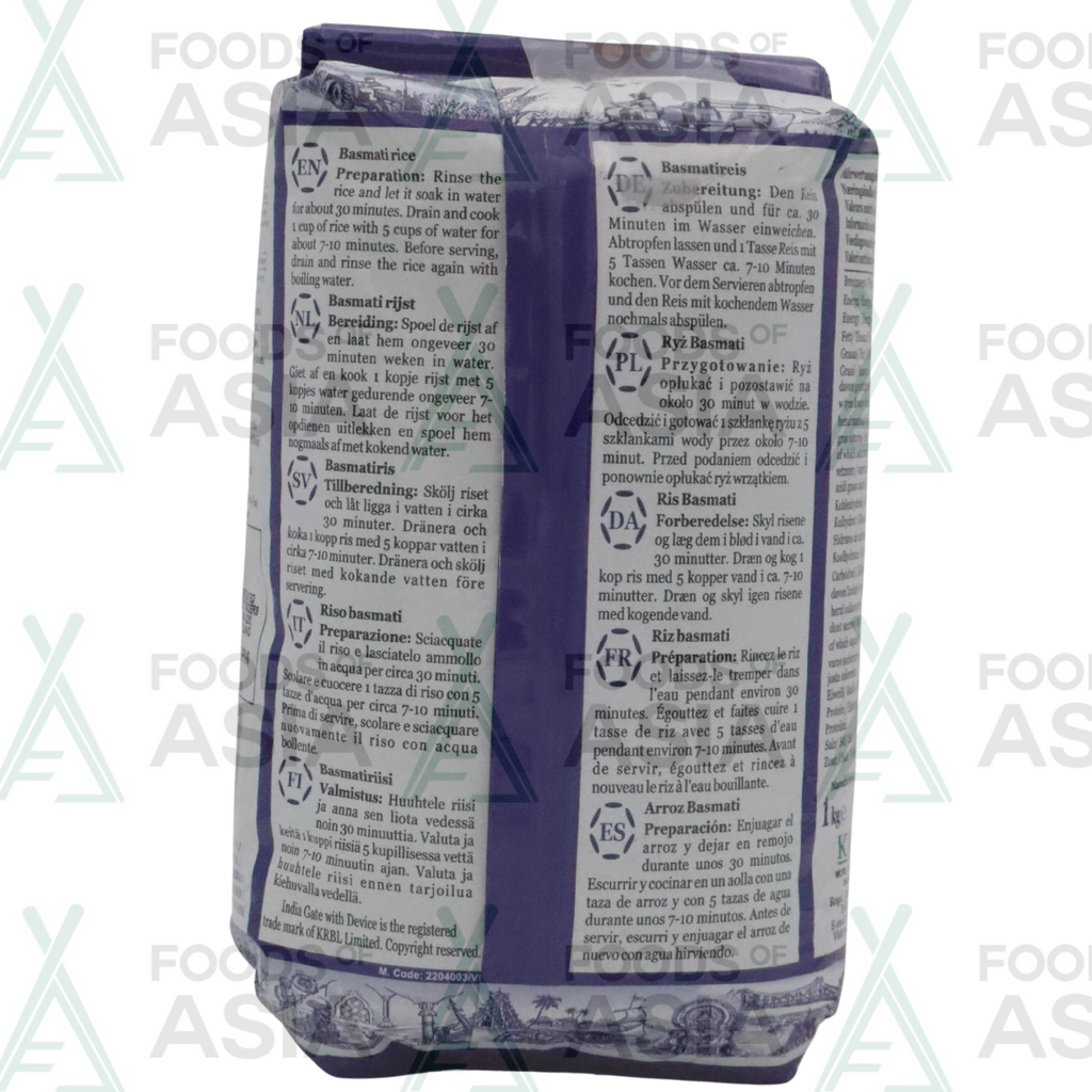 India Gate Extra Long Basmati Rice Premium 1kg