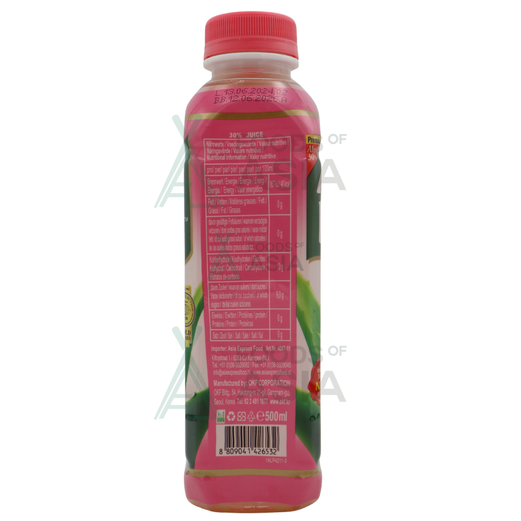 OKF Aloe Vera Drink Peach 500ml