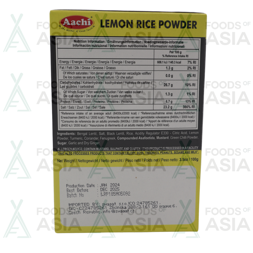 AACHI Lemon Rice Powder 100g