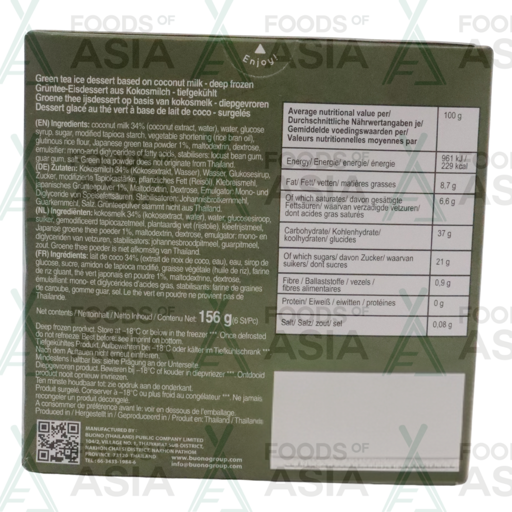 Buono Mochi IJs Groene Thee 156g