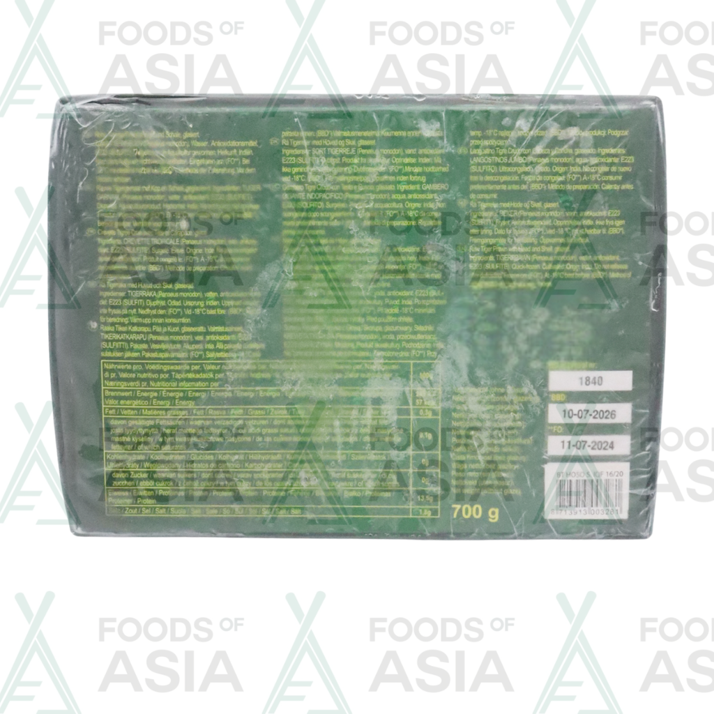 ASIAN CHOICE Black Tiger Shrimp 700g