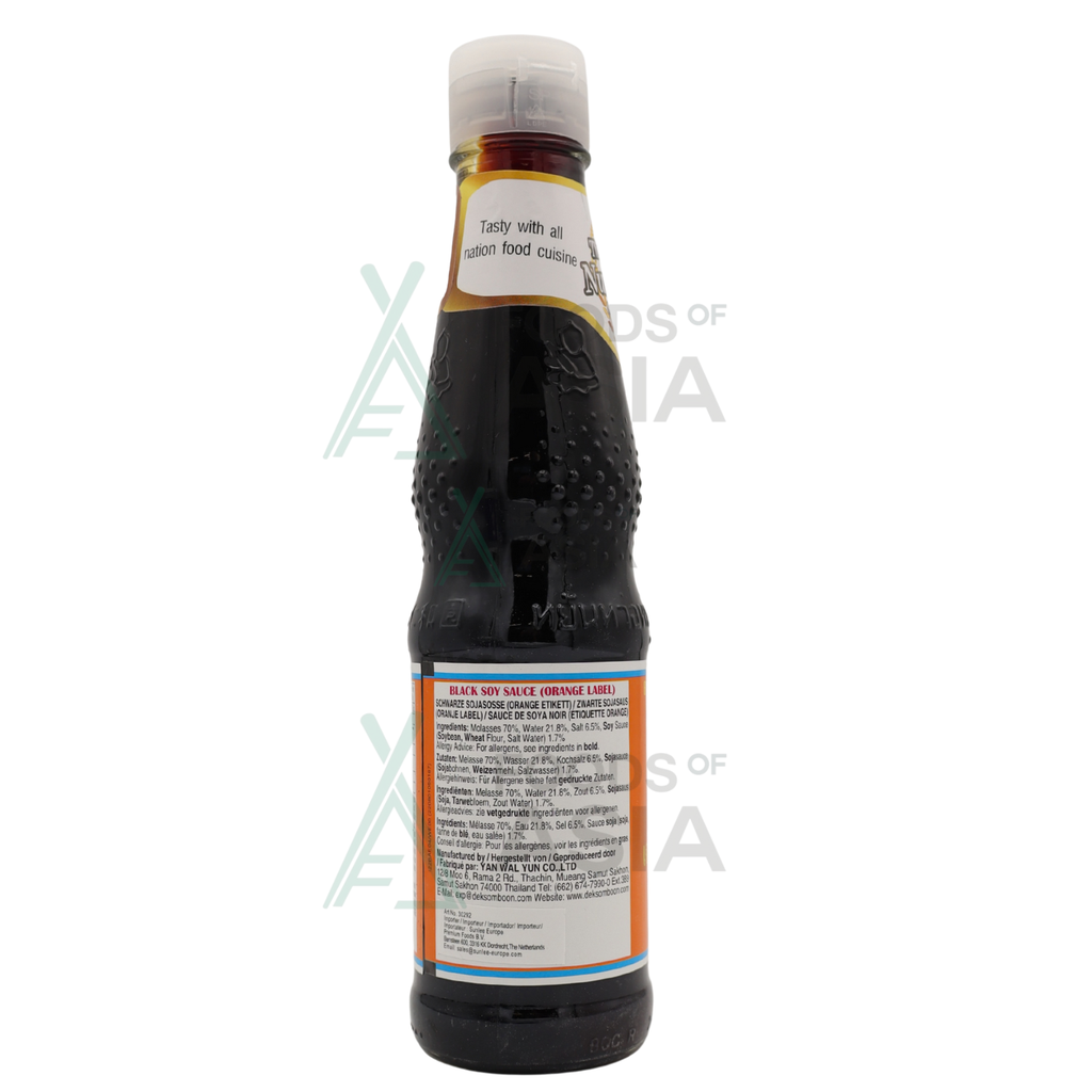 Dek Som Boom Black Soy Sauce Orange Label 410g