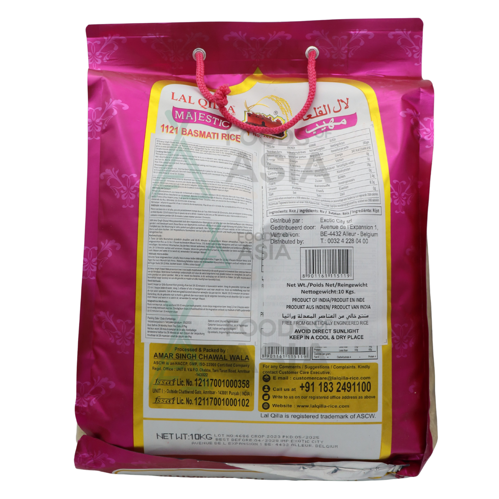 Lal Qilla Majestic Extra Long Basmati Rice 10kg