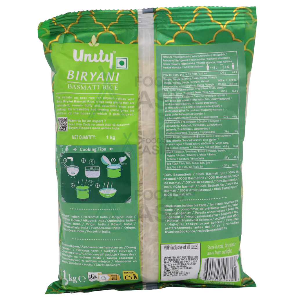 India Gate Unity Biryani Basmati Rice 1kg