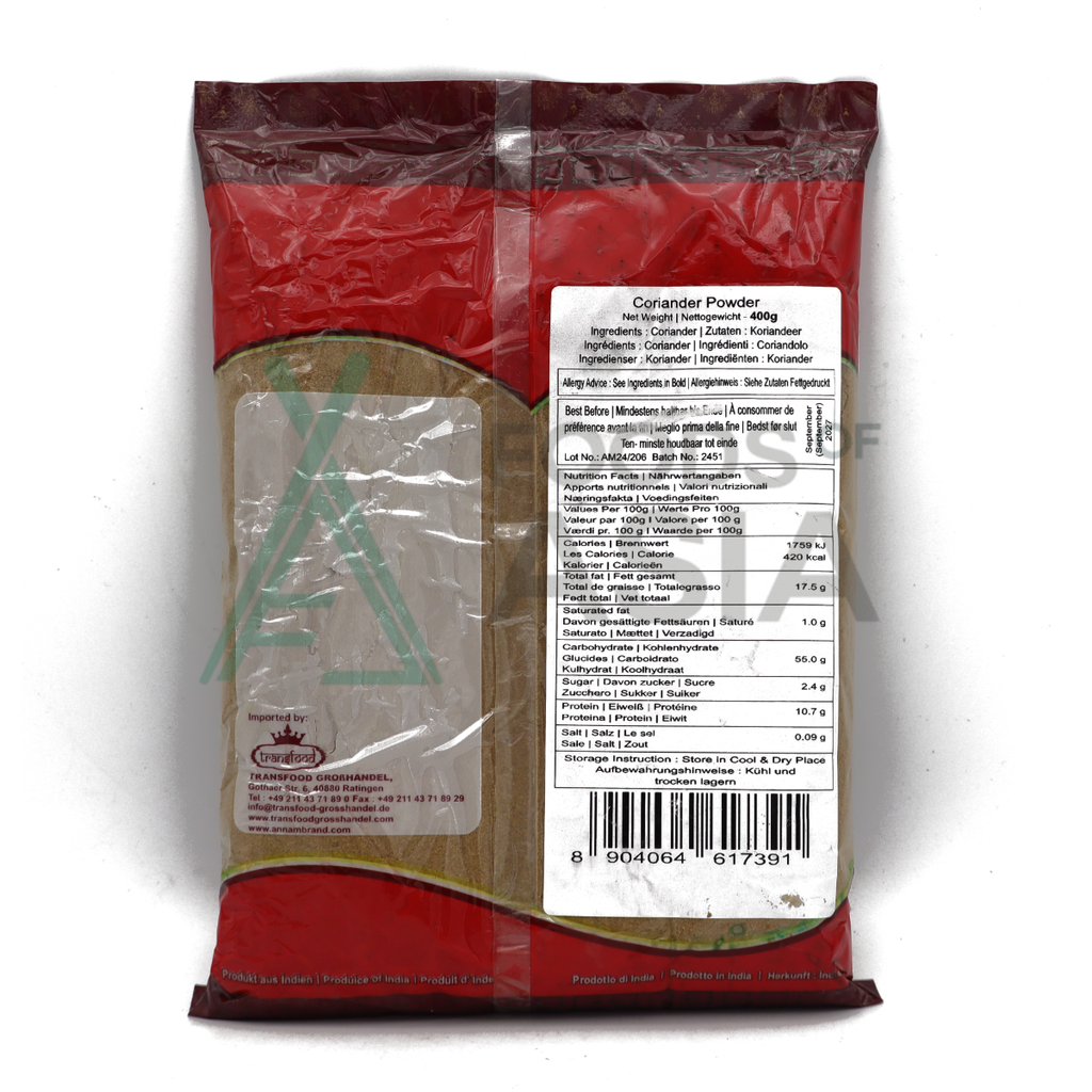 Annam Coriander (Dhania) Powder 400g