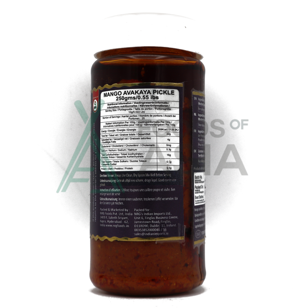 Nitya Andhar Mango Avakaya Pickle 250g