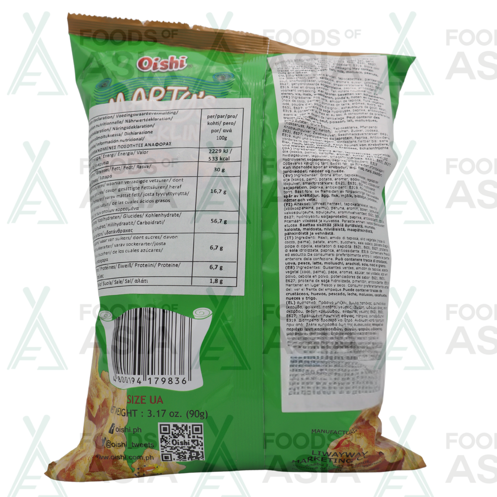 Oishi | Marty's Crackling Chicken Inasal Chicharon | 30x90g