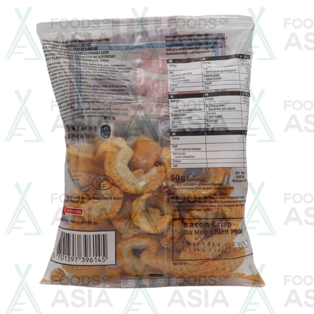 Ok Snacks BBQ Baconchips 50g