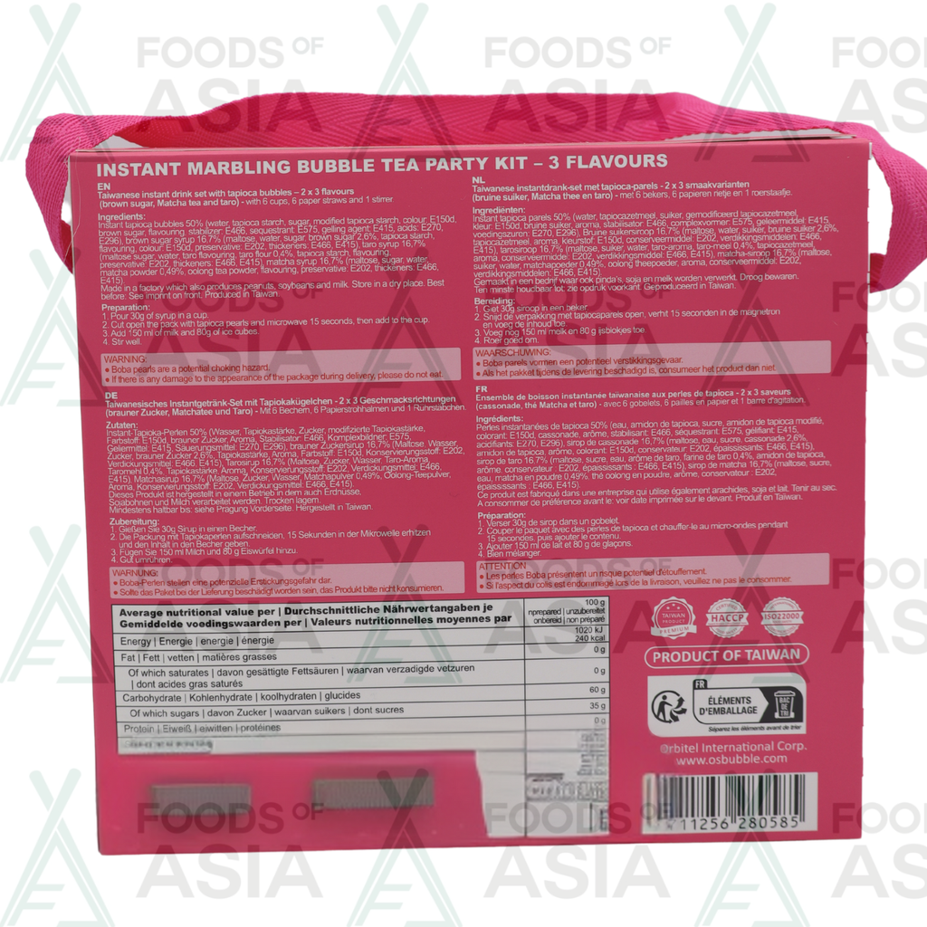 O's Bubble Partykit voor Bubble Tea 360 g