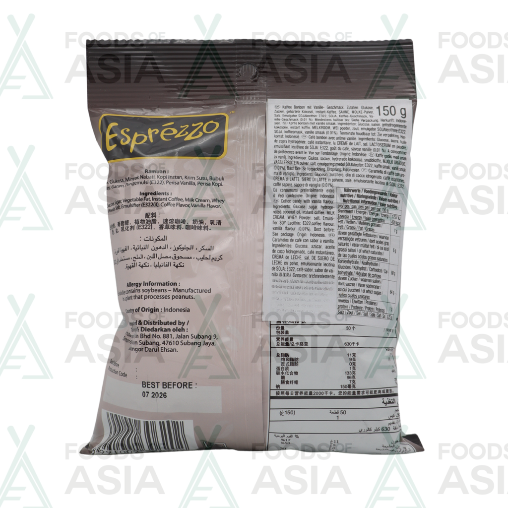 Esprezzo Vanille Coffee Candy 150g