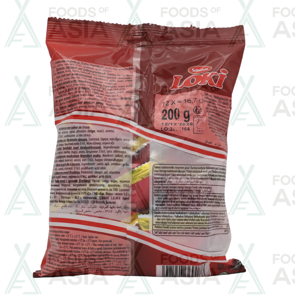 Sebahat lukom loki strawberry 200g