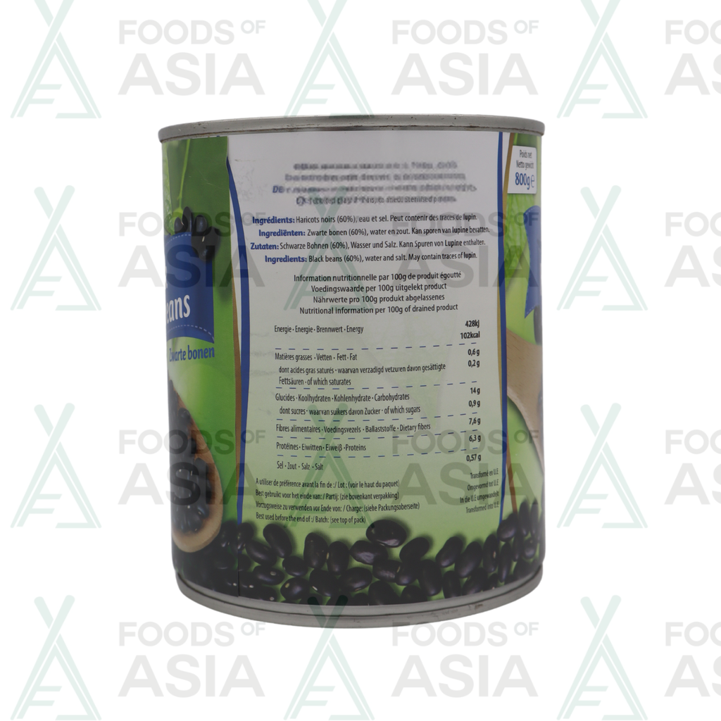 Africa Village Black Beans 800g