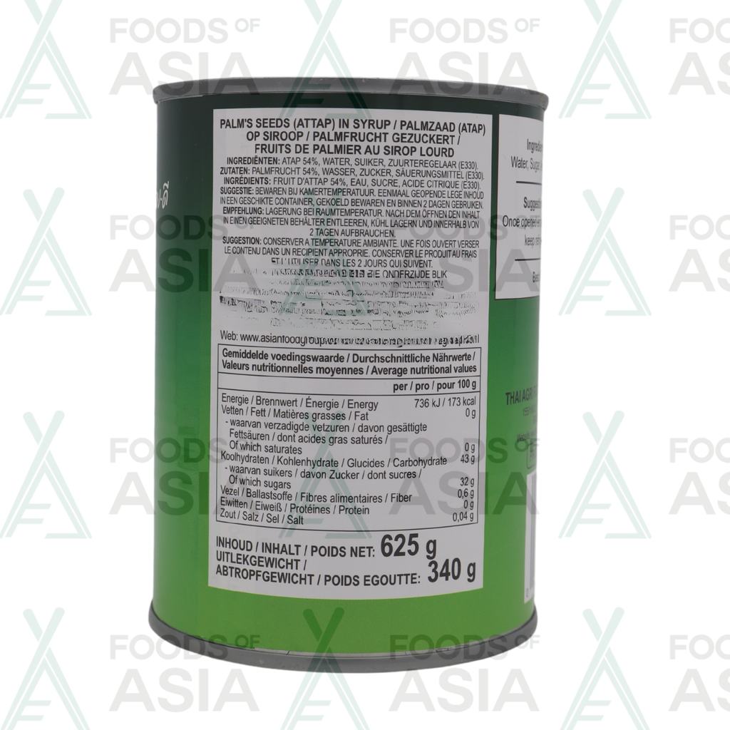 AROY-D Palm Seeds in Syrup Attap 625g