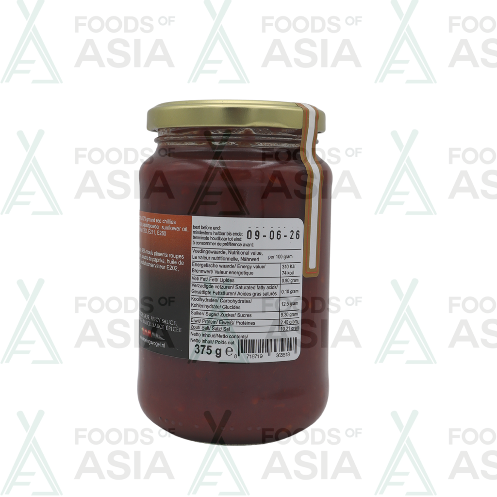 Koningsvogel Chilli Paste Oelek 375g