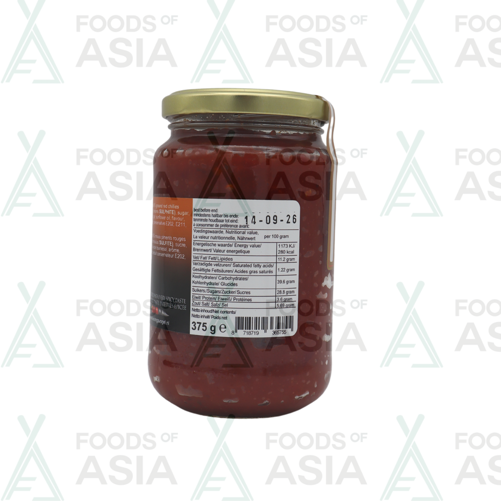 KONINGSVOGEL Sambal Badjak Extra Hot 375g