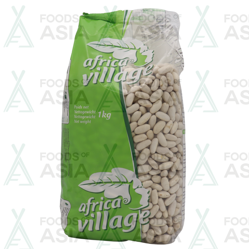 AFRICA VILLAGE HARICOTS/BEANS LING. BLANC 1KG