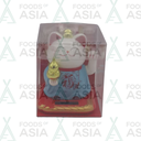 Golden Turtle Solar Lucky Cat (Red)