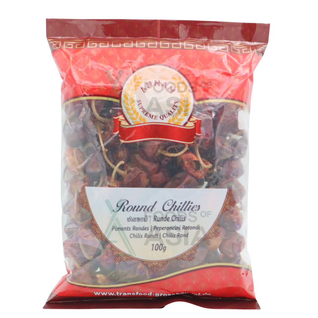 Annam Dried Round Chillies 100g