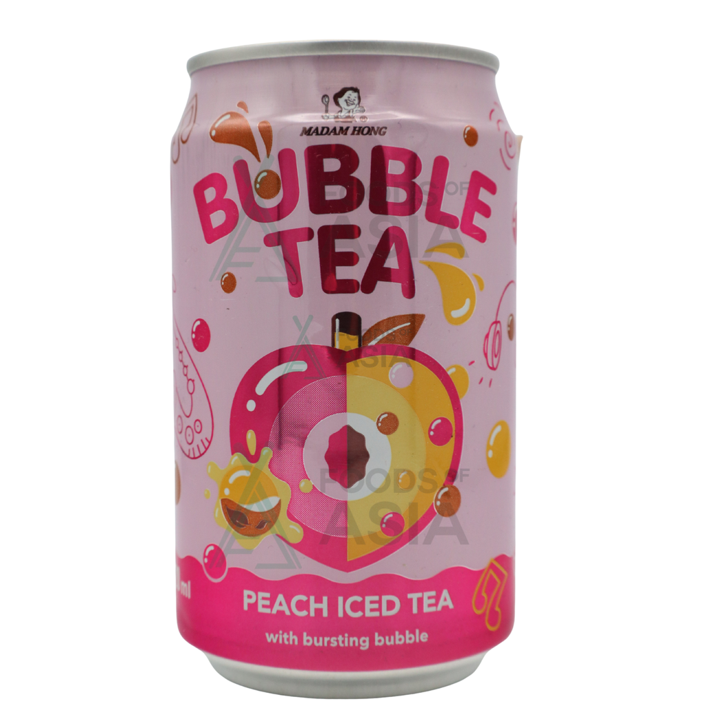 Madam Hong Bubble Tea Peach Iced Tea 320ml