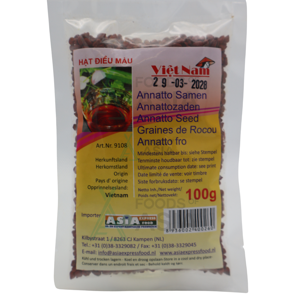 Viet Nam Annatto Seeds 100g