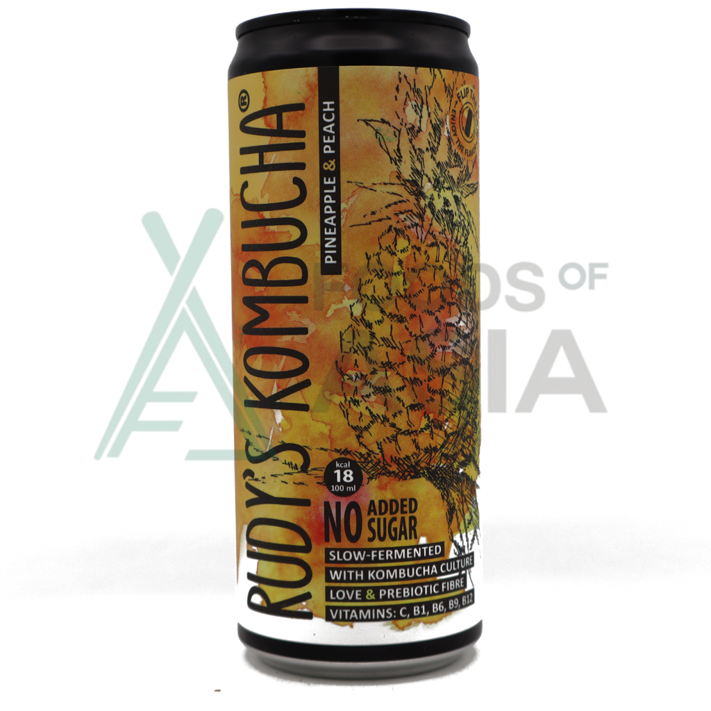 Kombucha Pineapple& peach 330ml