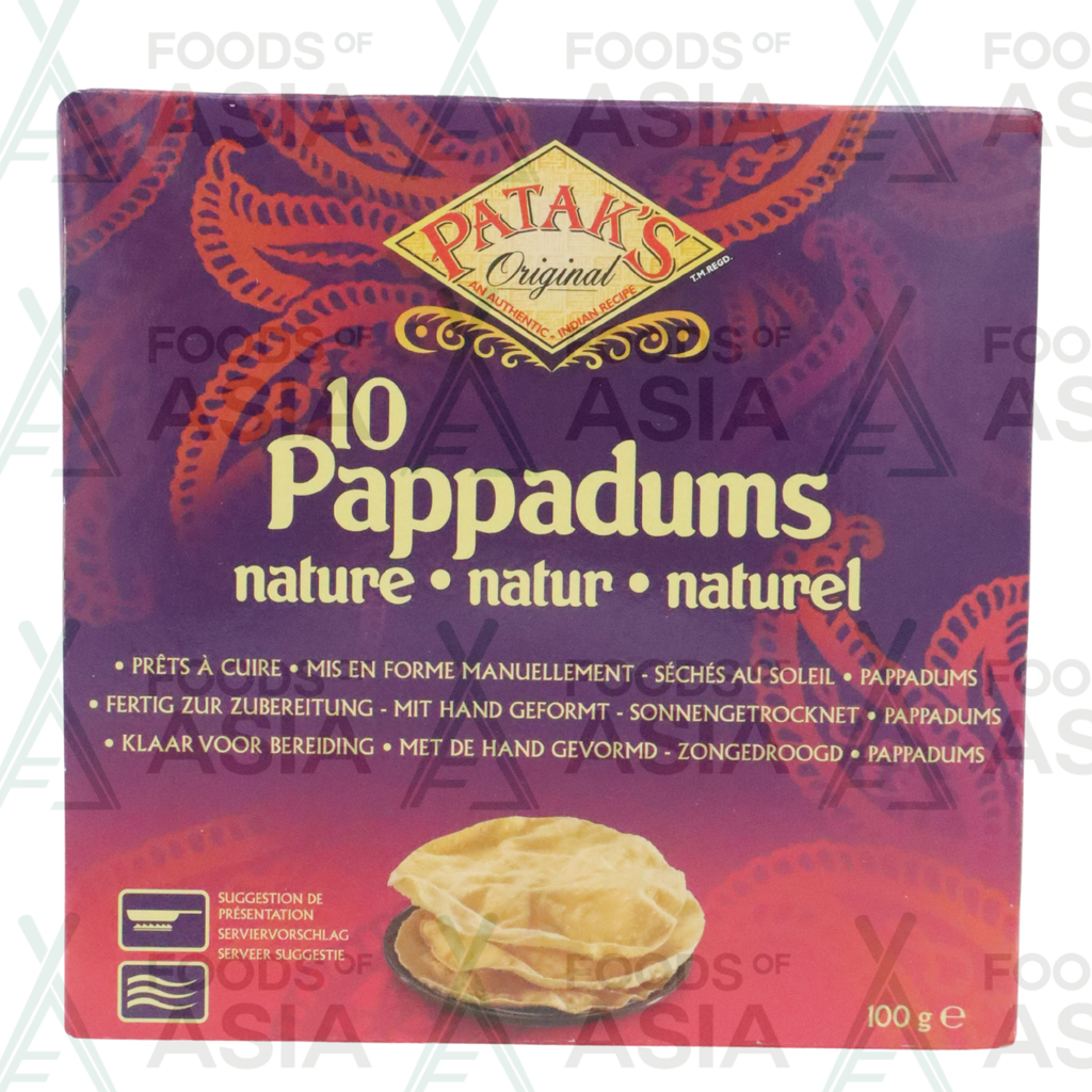 Patak's Pappadums Plain 100g