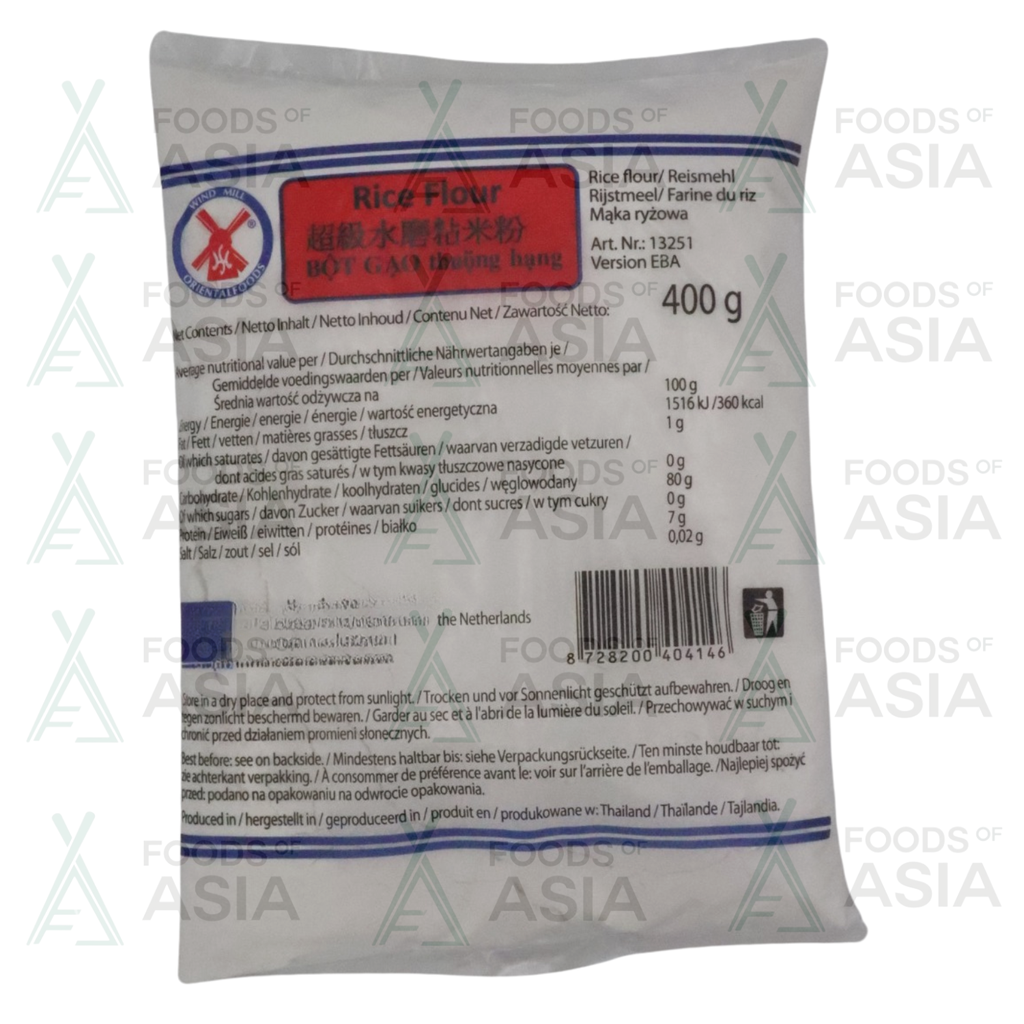 Windmill Or. Foods Rice Flour 400g