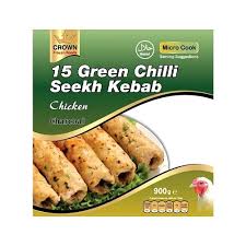 CROWN Seekh Kebab Green Chilli Chicken 1KG